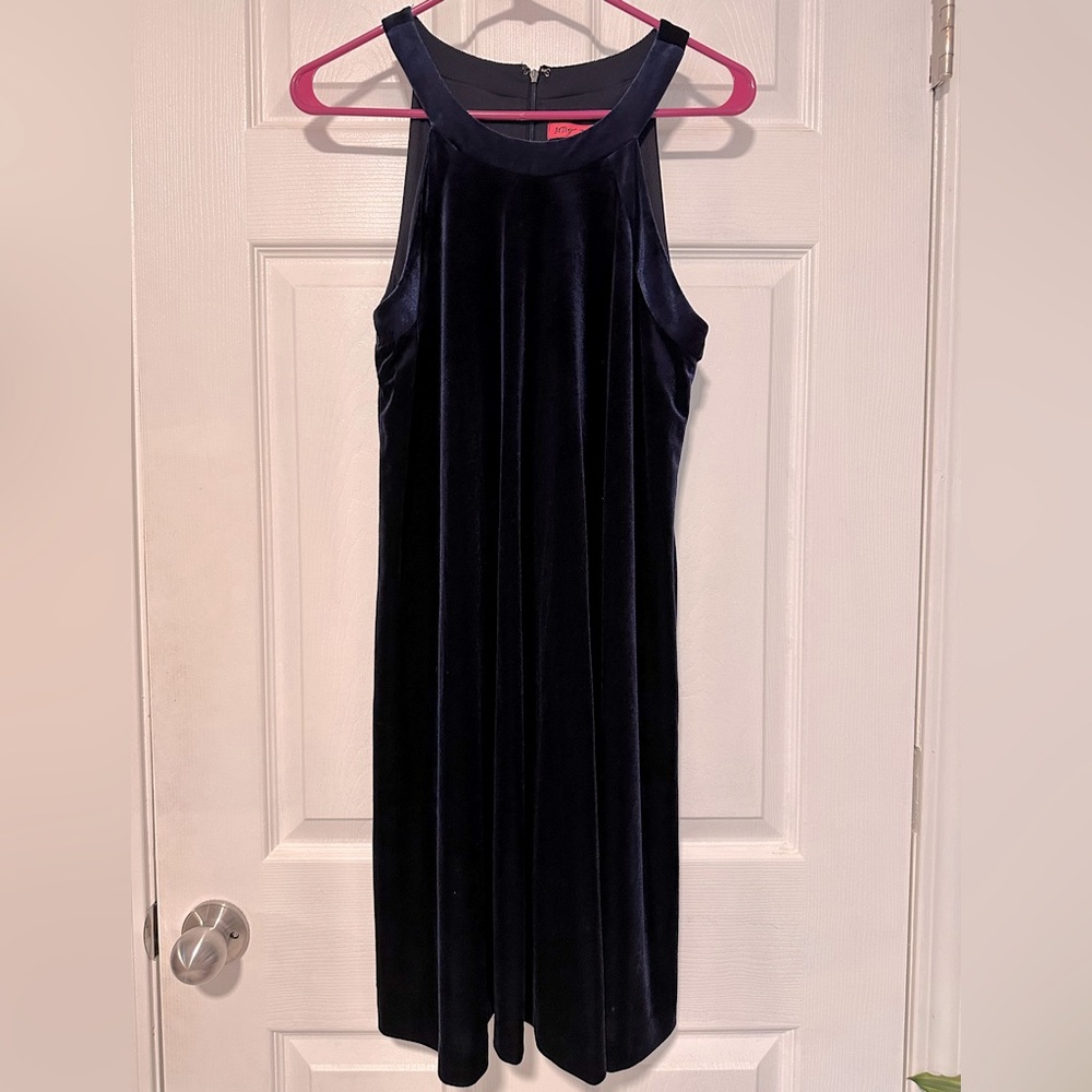 Velvet Halter Swing Dress
